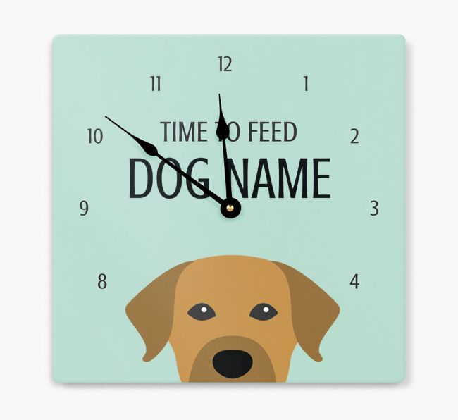 Time To Feed: Personalized {breedFullName} Wall Clock